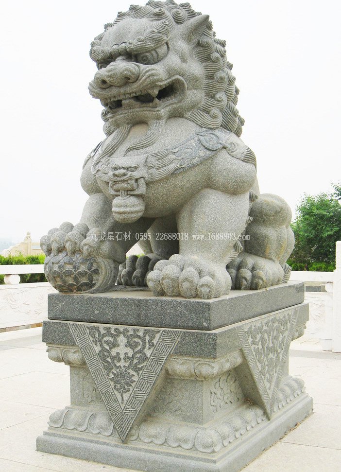 青石石雕獅子